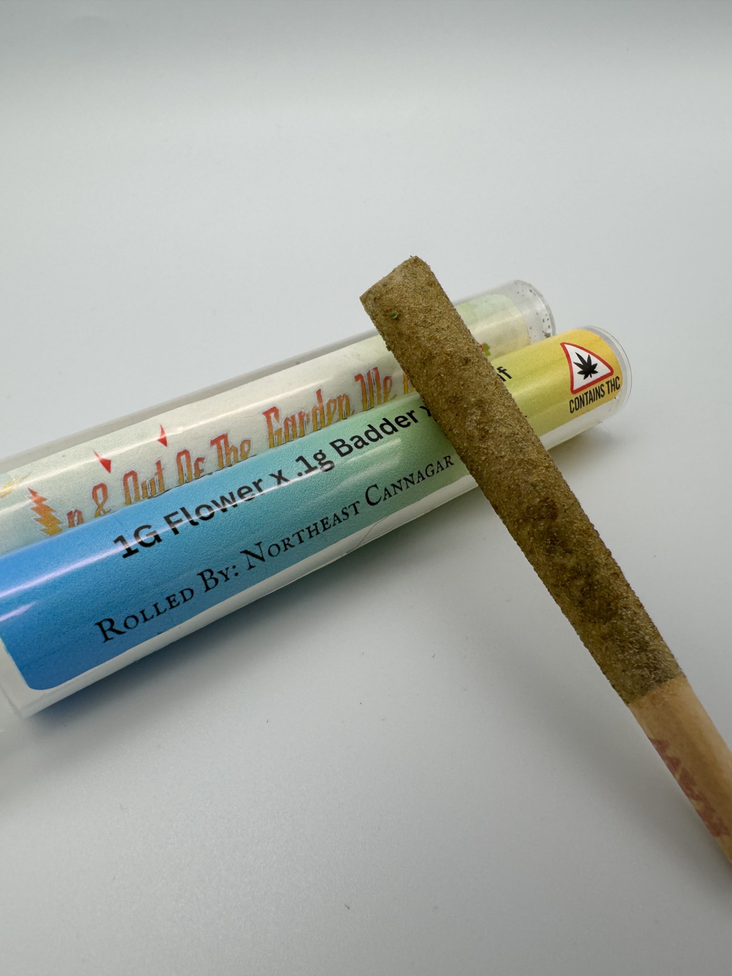 Photograph of product: Garden Goddess | Hybrid | Badder & Kief Coated Pre-Roll