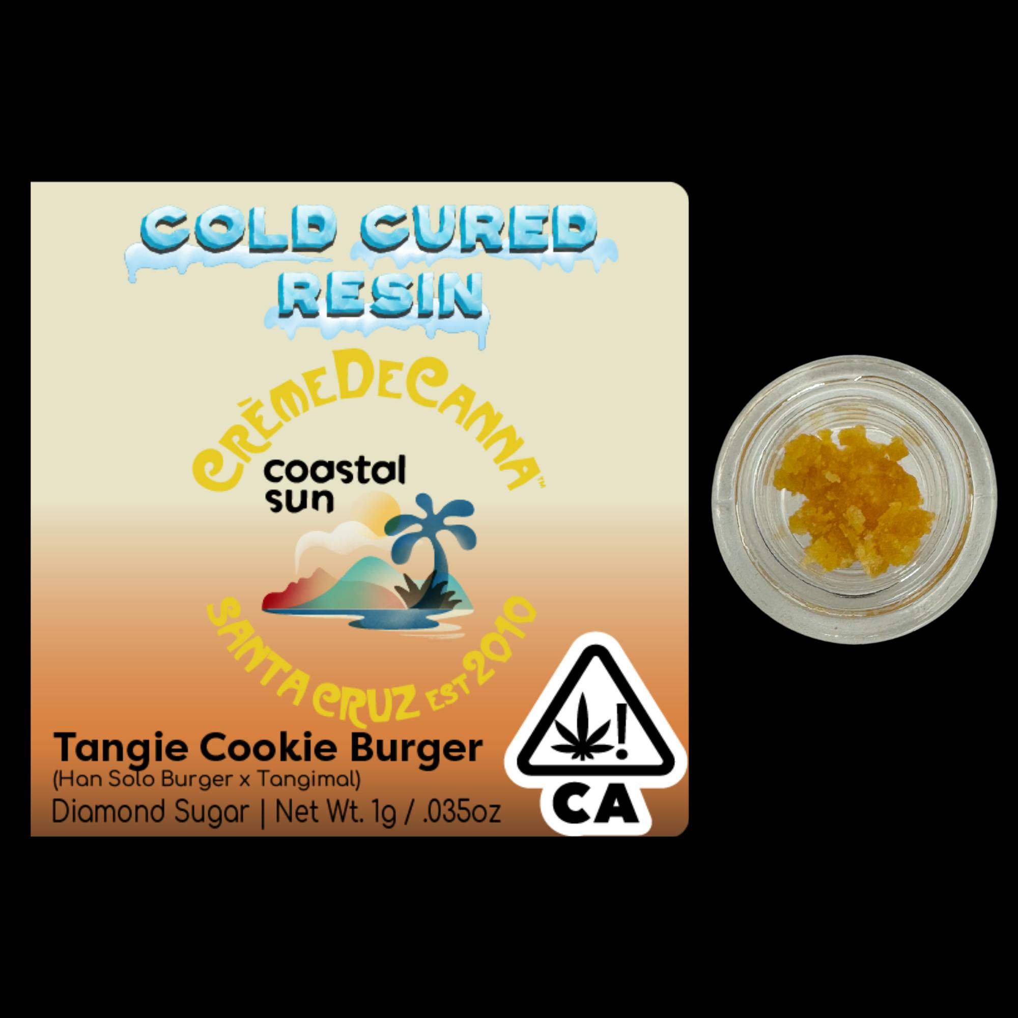 Photograph of product: Creme De Canna | Tangie Cookie Burger | Diamond Sugar | 1g