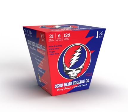 Photograph of product: Blazy Susan - Grateful Dead Pre-Rolled Cones- 1 1/4 6pk
