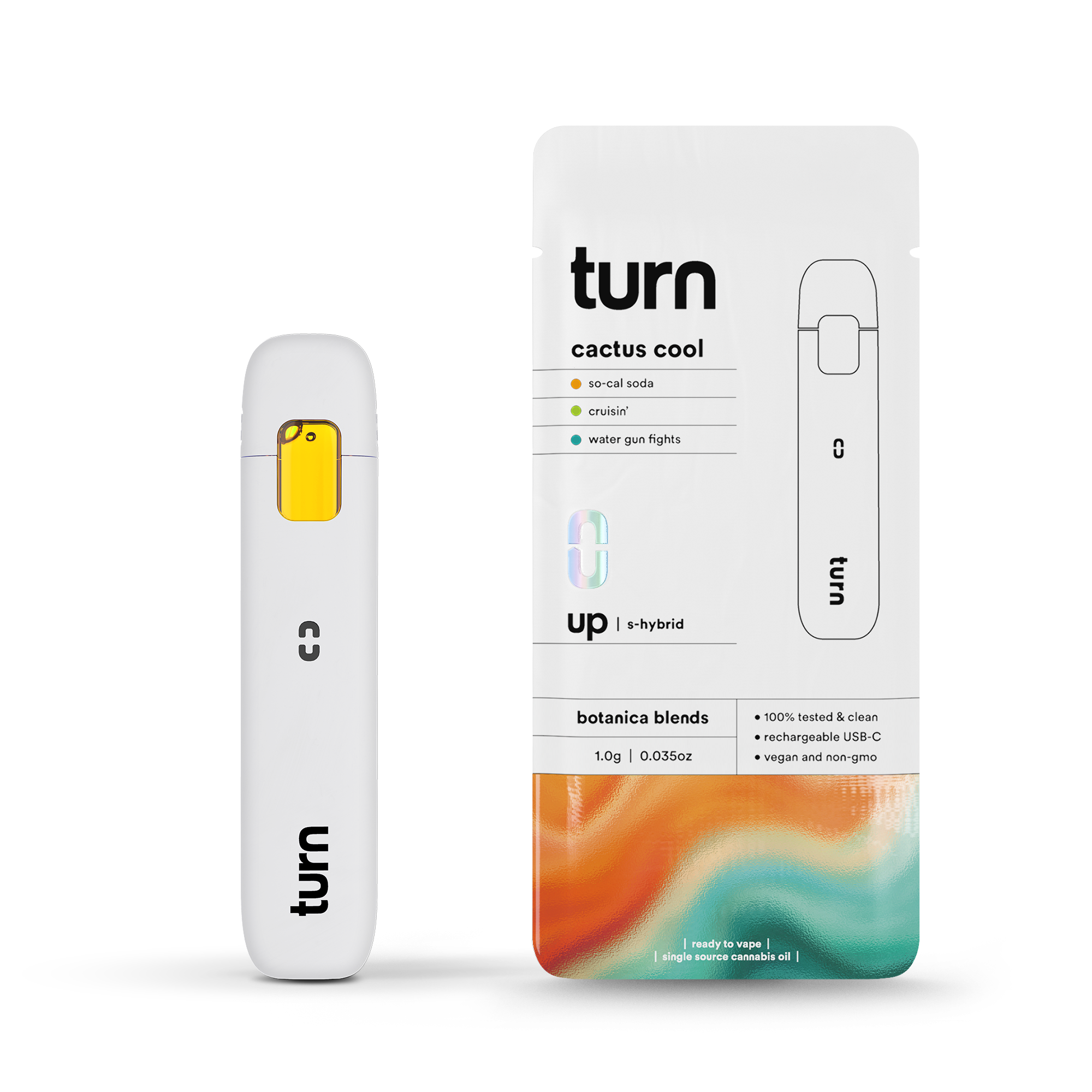 Photograph of product: Turn | Cactus Cool | Disposable Vape | 1g