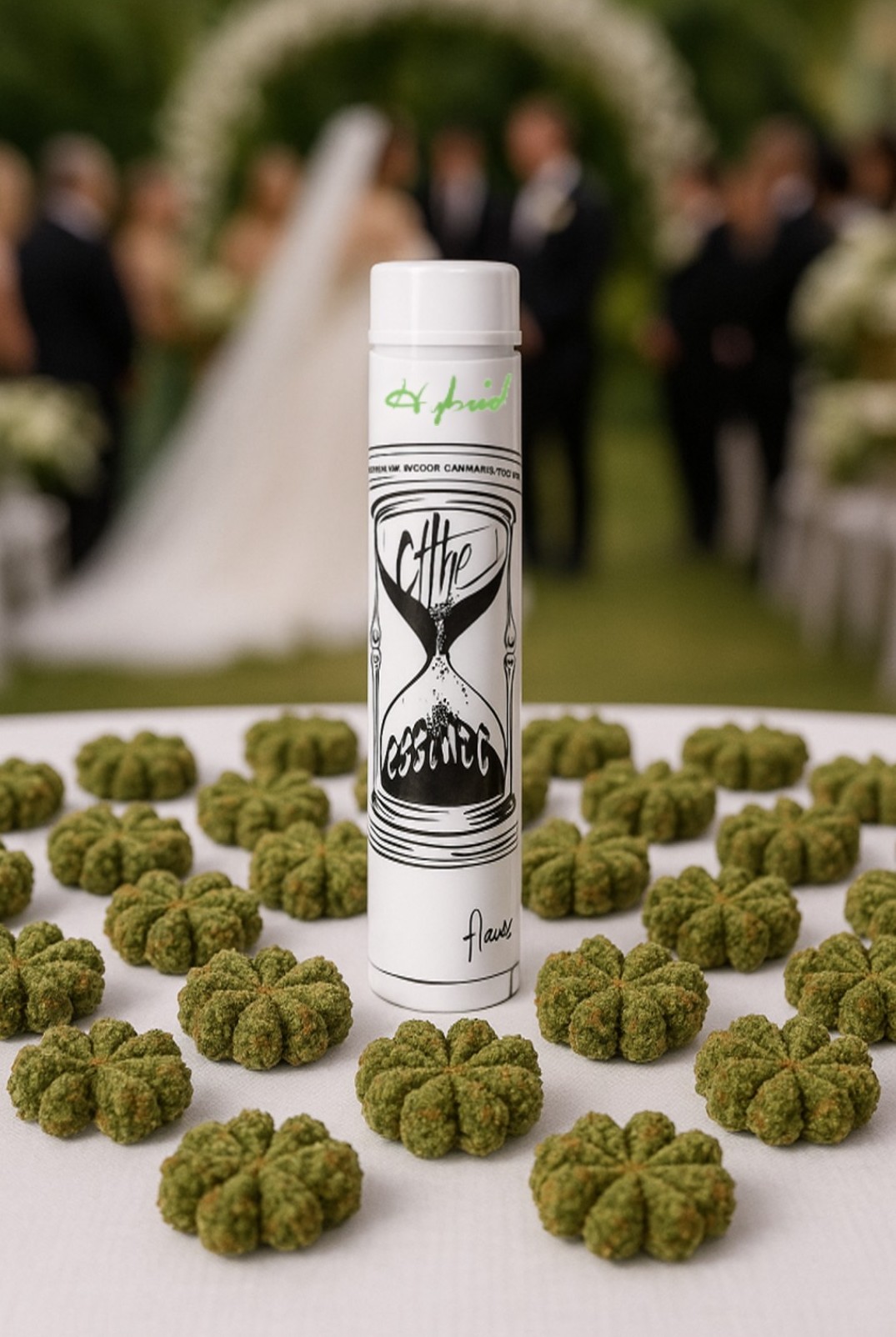 Photograph of product: (the) Essence J's - Wedding Kush Mints - 1g Pre-Roll