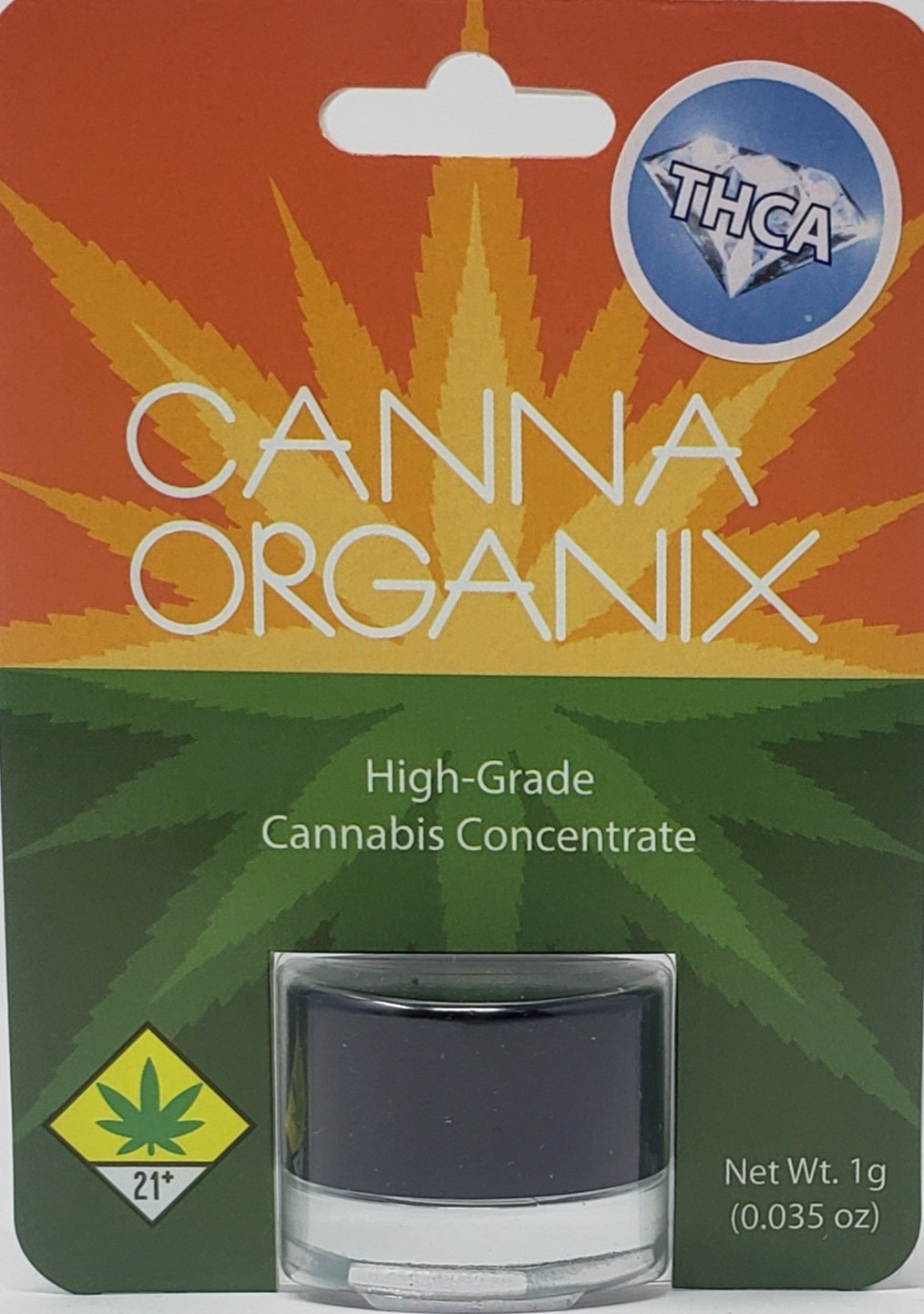 Photograph of product: CANNAORGANIX TH-ouiA Crystaline