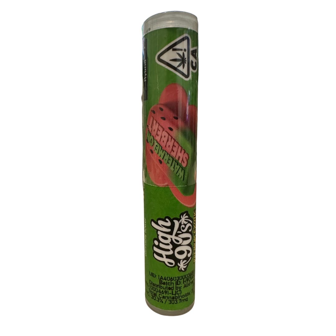 Photograph of product: HIGH 90s- Watermelon Sherbert 1g Pre-roll