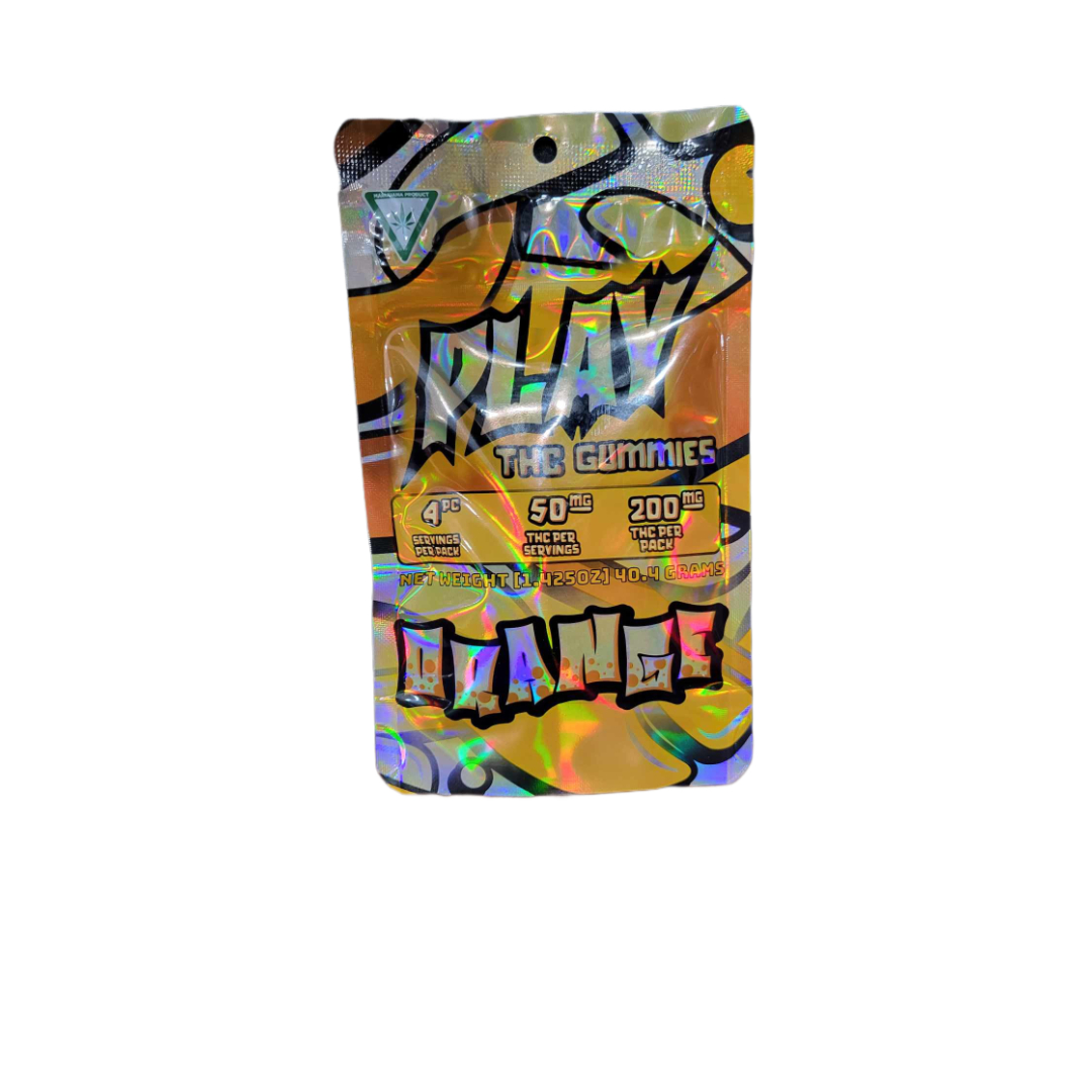 Photograph of product: Play Gummies 200mg Orange