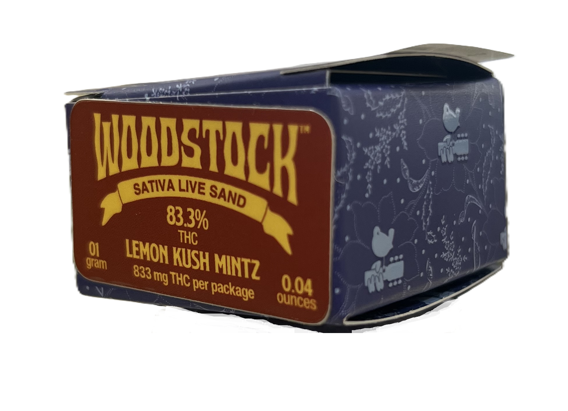Photograph of product: Woodstock | Lemon Kush Mintz | Oui'd Live Sand Concentrate 1g