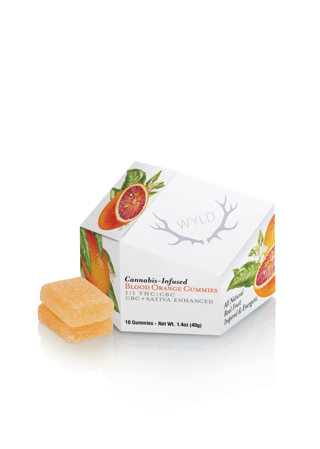 Photograph of product: Wyld - Blood Orange Gummies 1:1 TH-oui:CBC