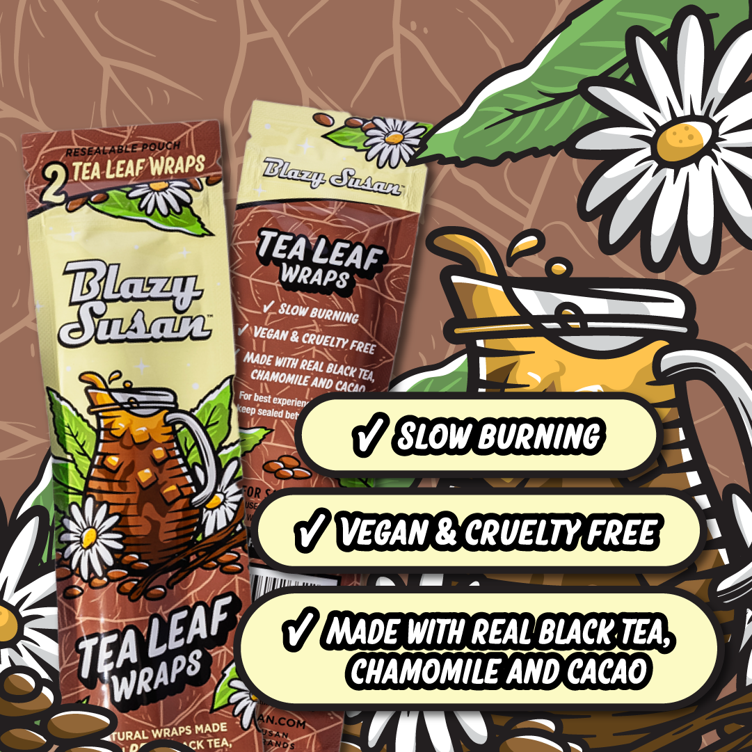 Photograph of product: Blazy Susan Real Tea Leaf Wraps 2pk