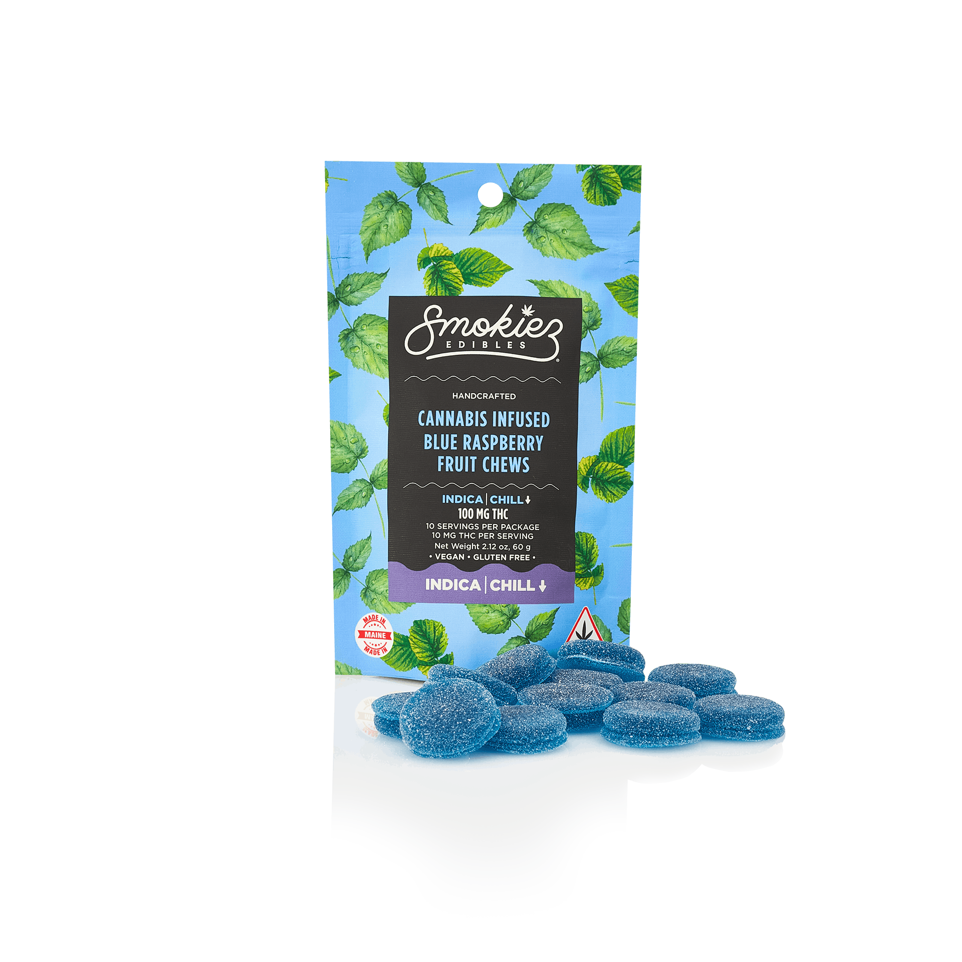 Photograph of product: Smokiez - Blue Raspberry - Gummy - 10ct - 100mg