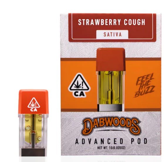 Photograph of product: Strawberry Cough Pod 1g - 