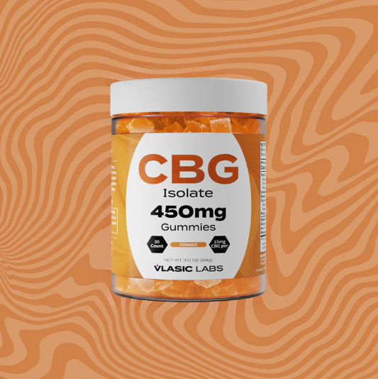Photograph of product: Vlasic Labs 450mg CBG Isolate Gummies - Orange