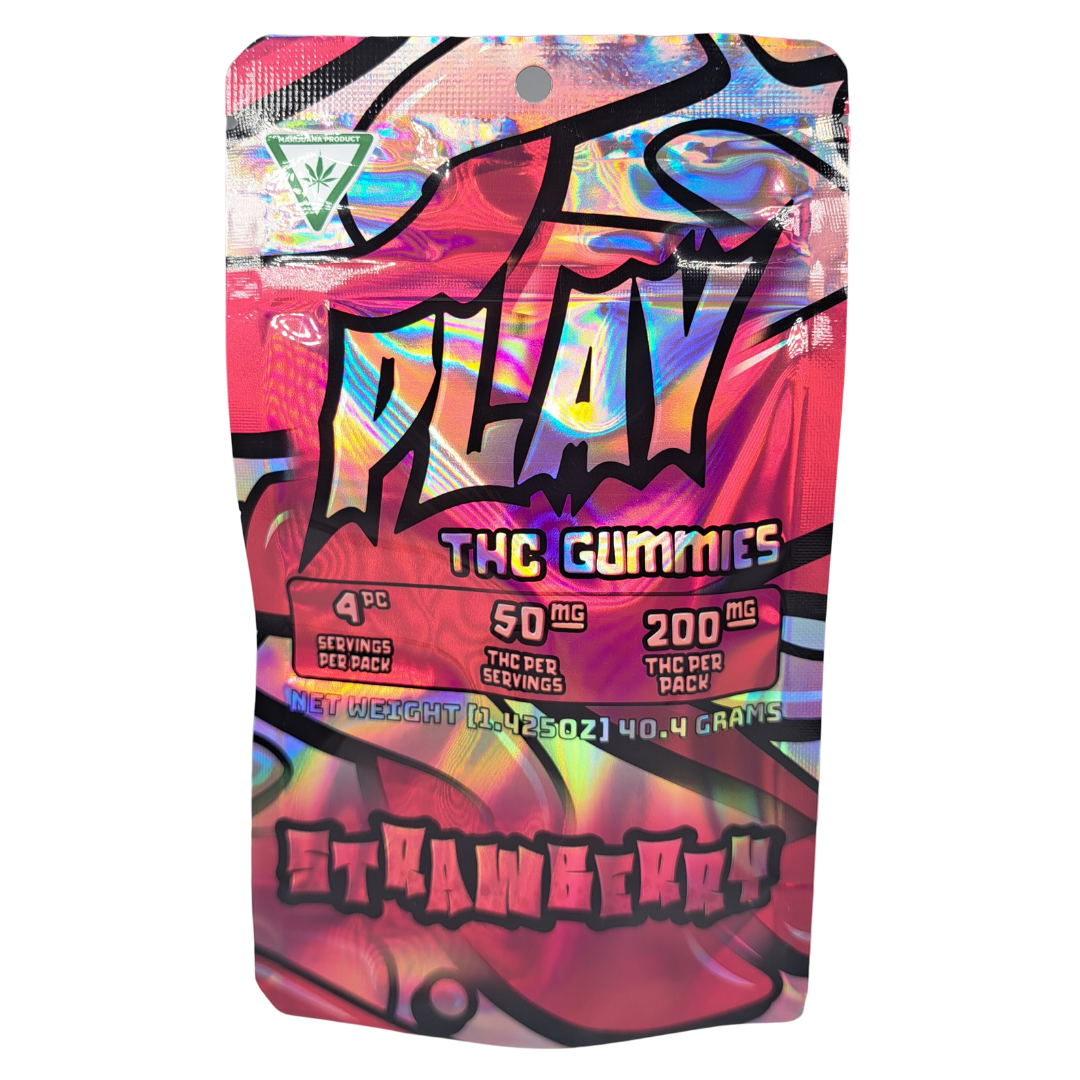 Photograph of product: PLAY | 4x50 Watermelon Gummies