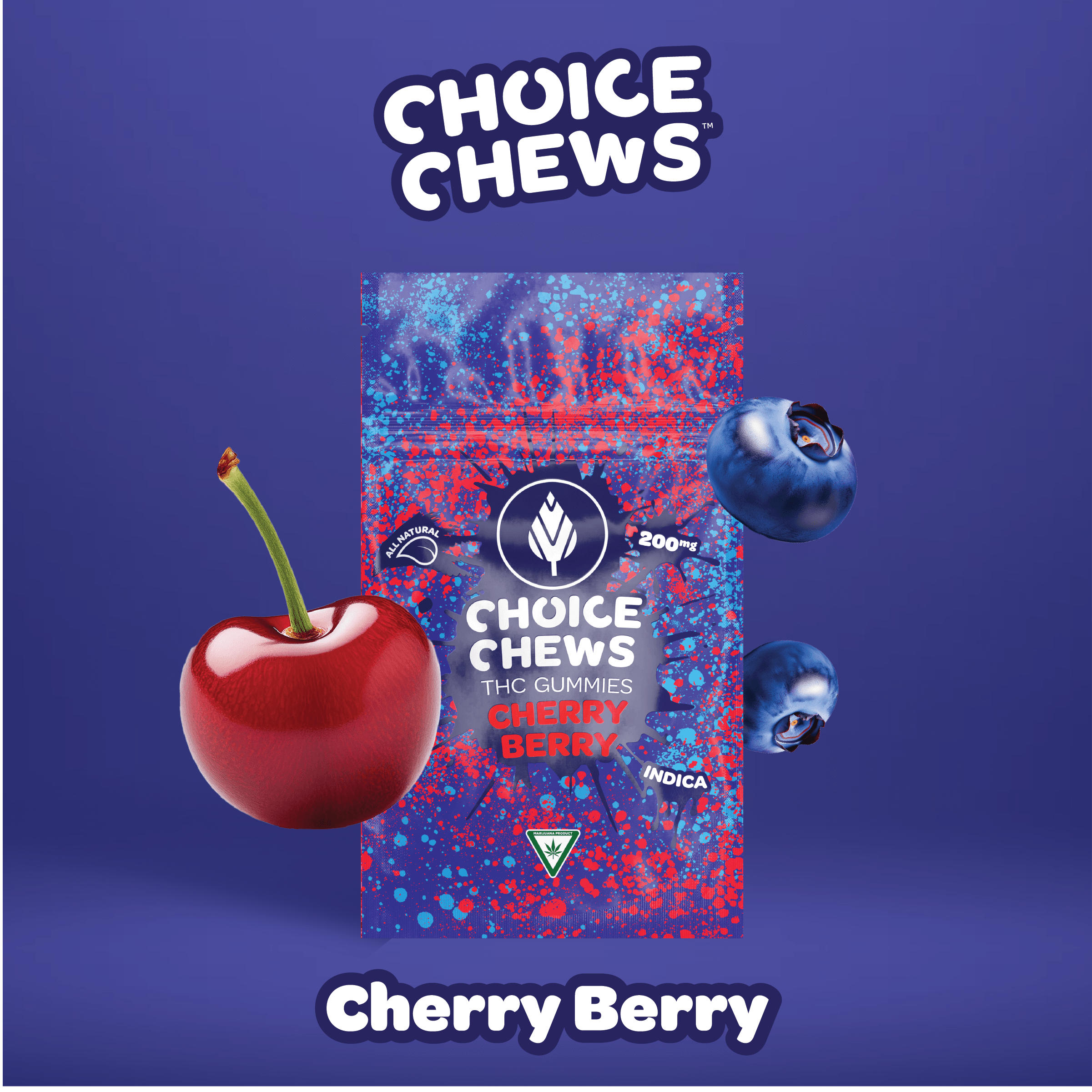 Photograph of product: Choice Chews Grandaddy Grape | 100mg