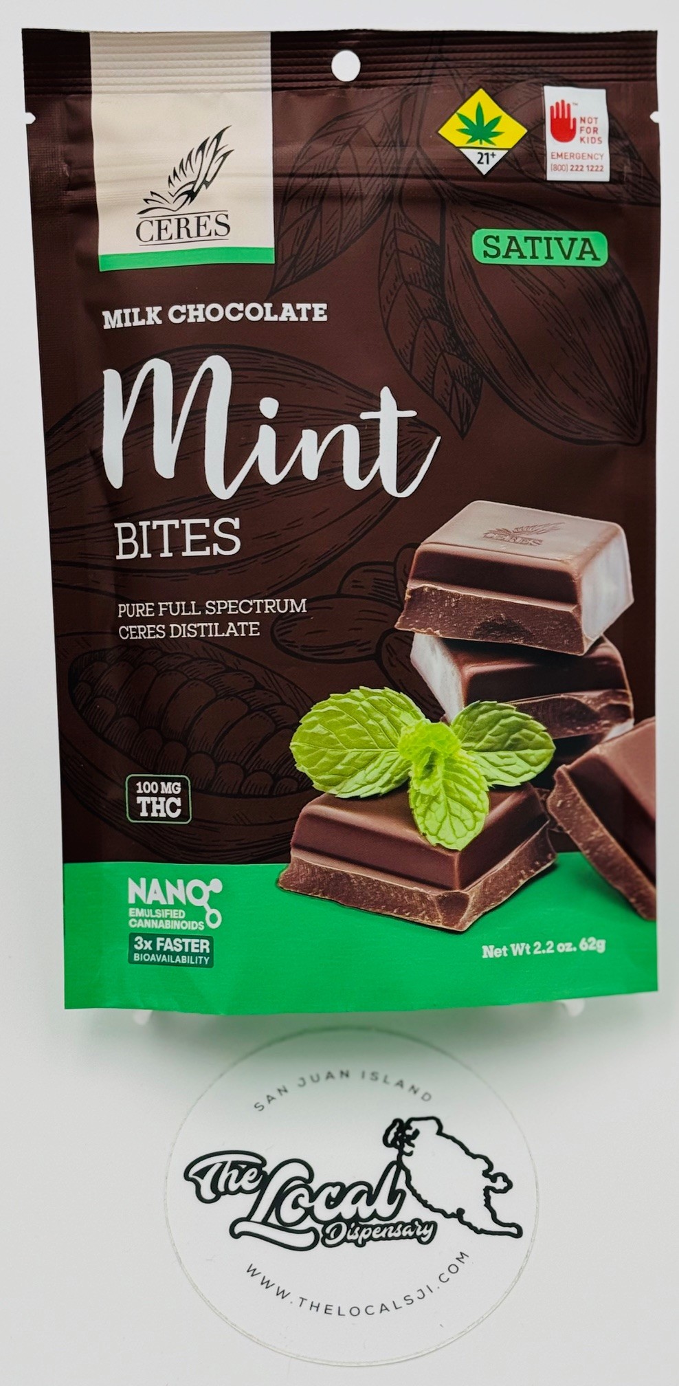Photograph of product: Mint Milk Chocolate - Oui'd 10pk