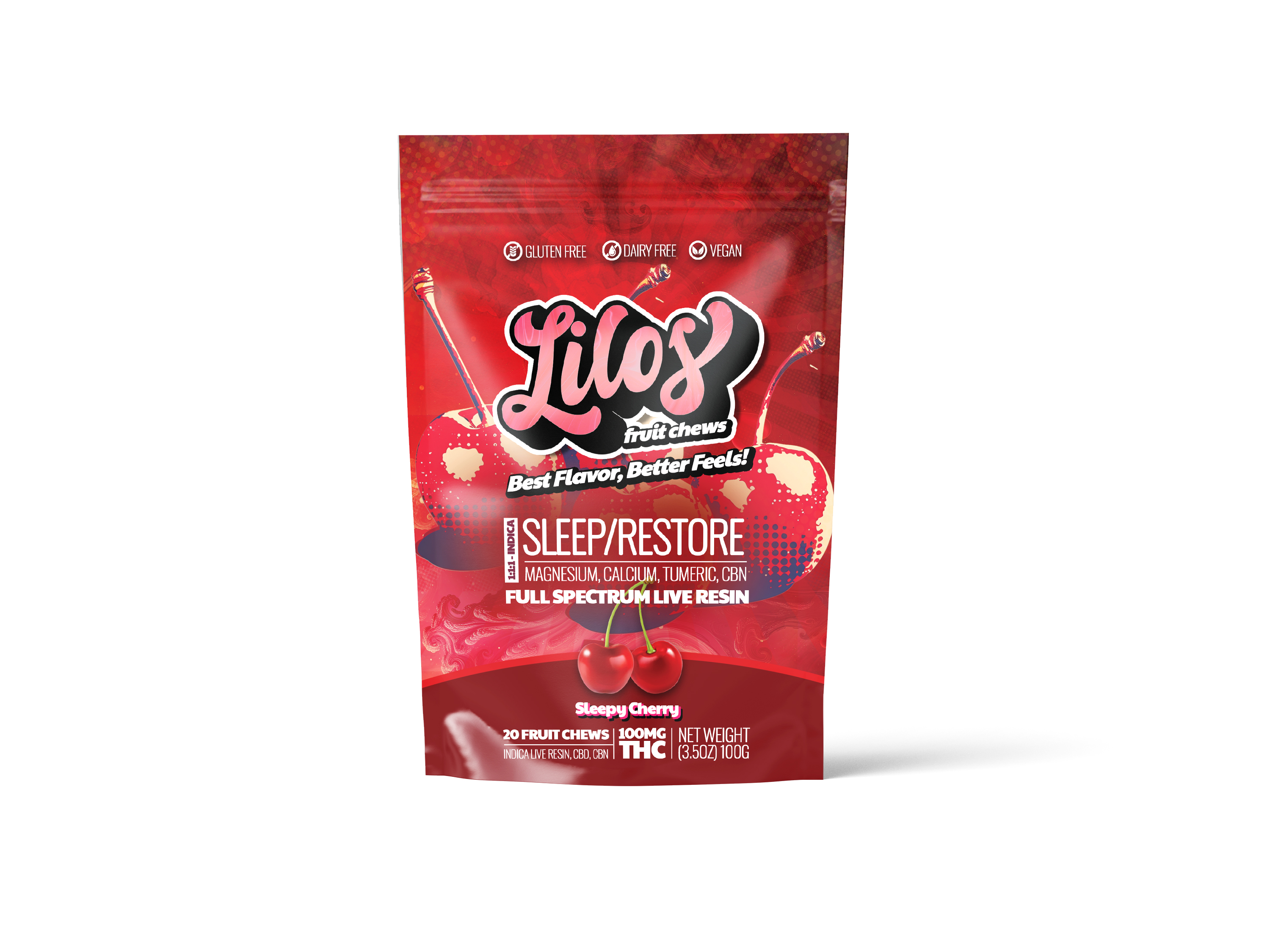 Photograph of product: Live Resin Gummies | Sleep Cherry 1:1:1:1