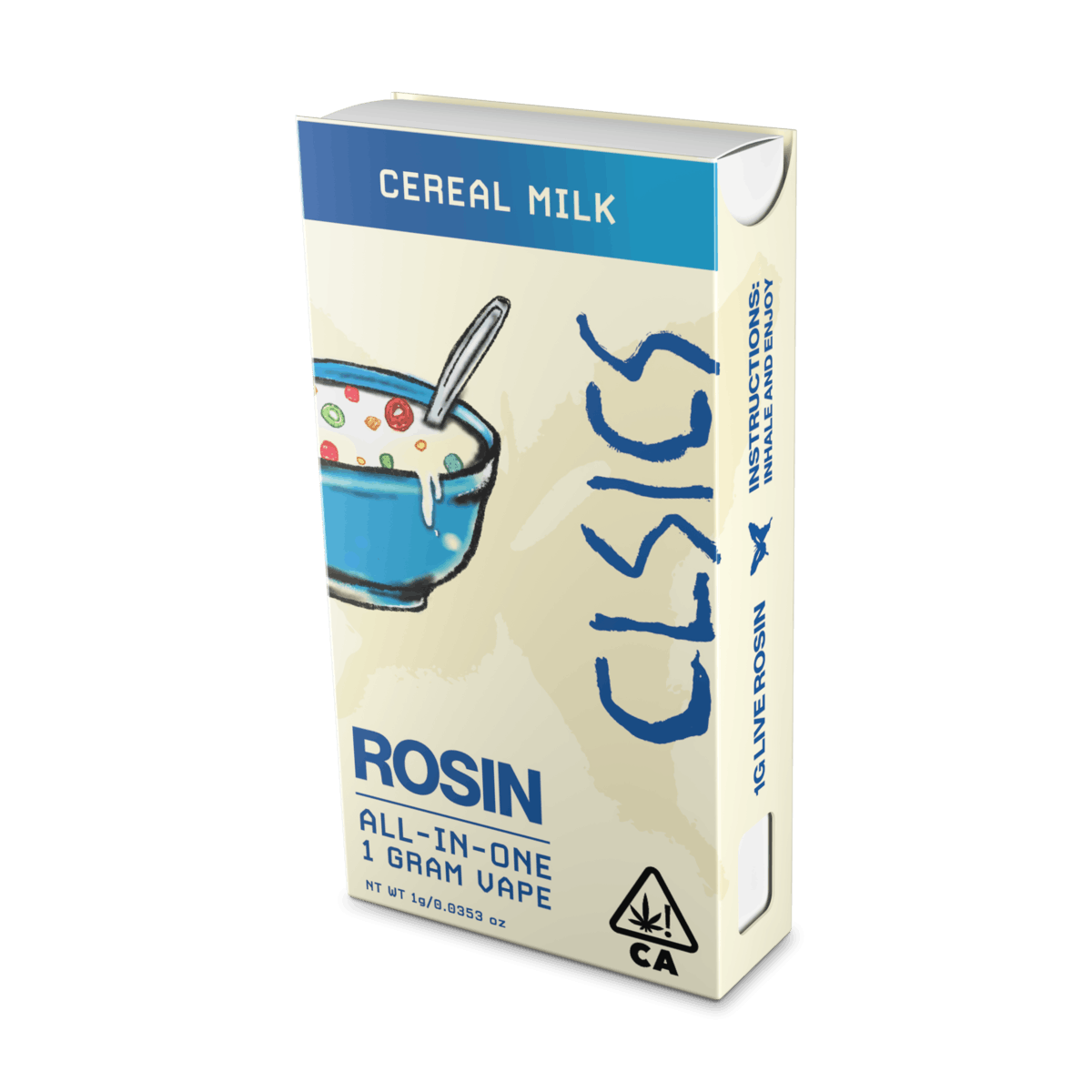 Photograph of product: CLSICS - Cereal Milk Rosin AIO - 1g