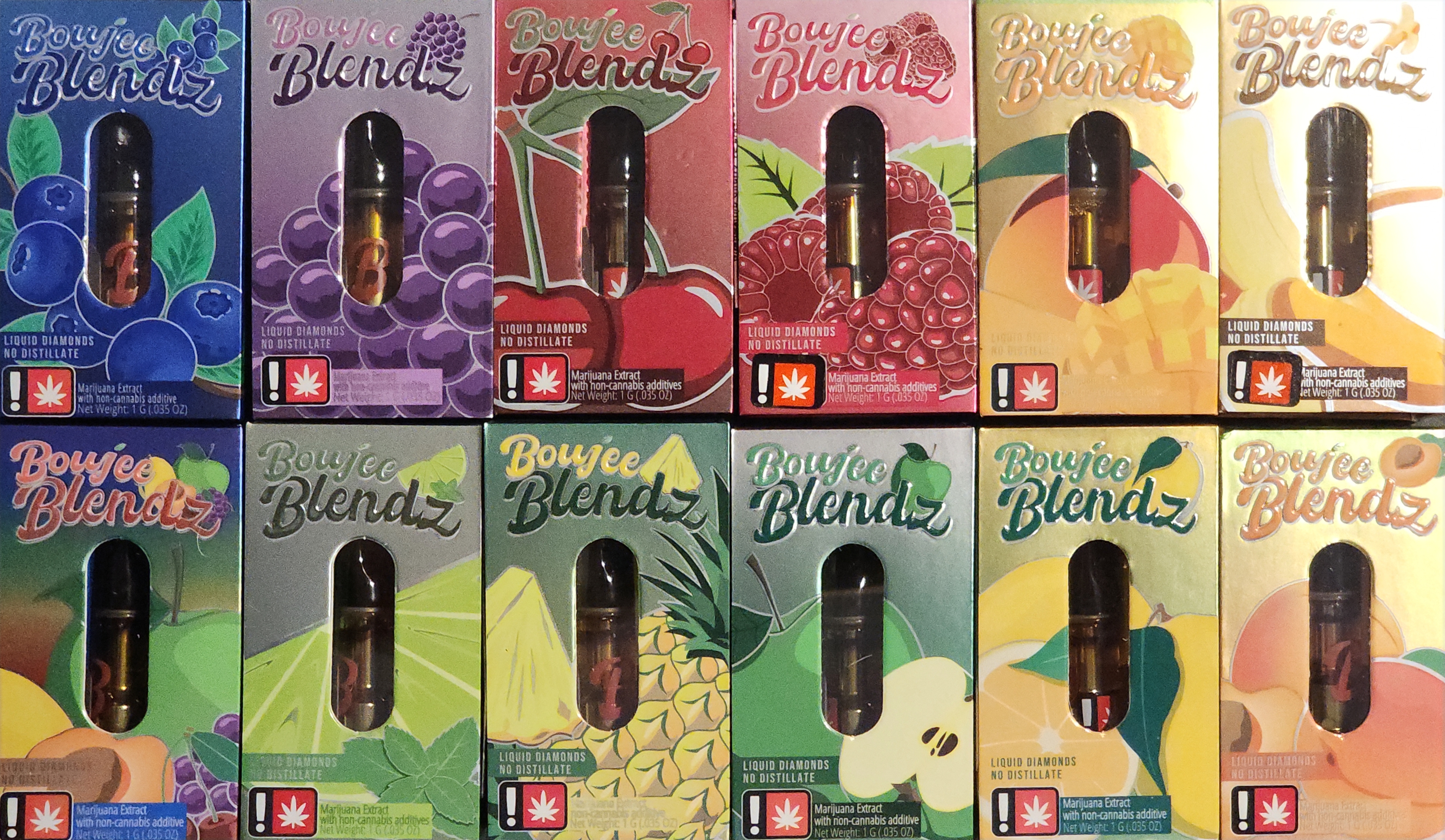 Photograph of product: Red Raspberry Liquid Diamondz Cart. (Boujee Blendz)