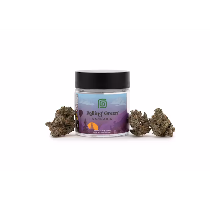 Photograph of product: Rolling Green Oui'd Flower - Woreoz - 3.5g