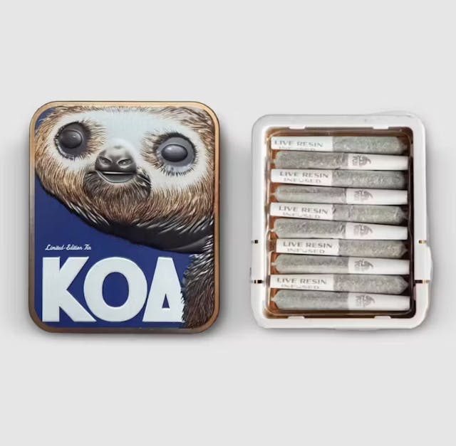 Photograph of product: 3.5G Infused Pre-rolls Glitter Bomb x Papaya Punch (10pk) - Glitter Bomb x Papaya Punch