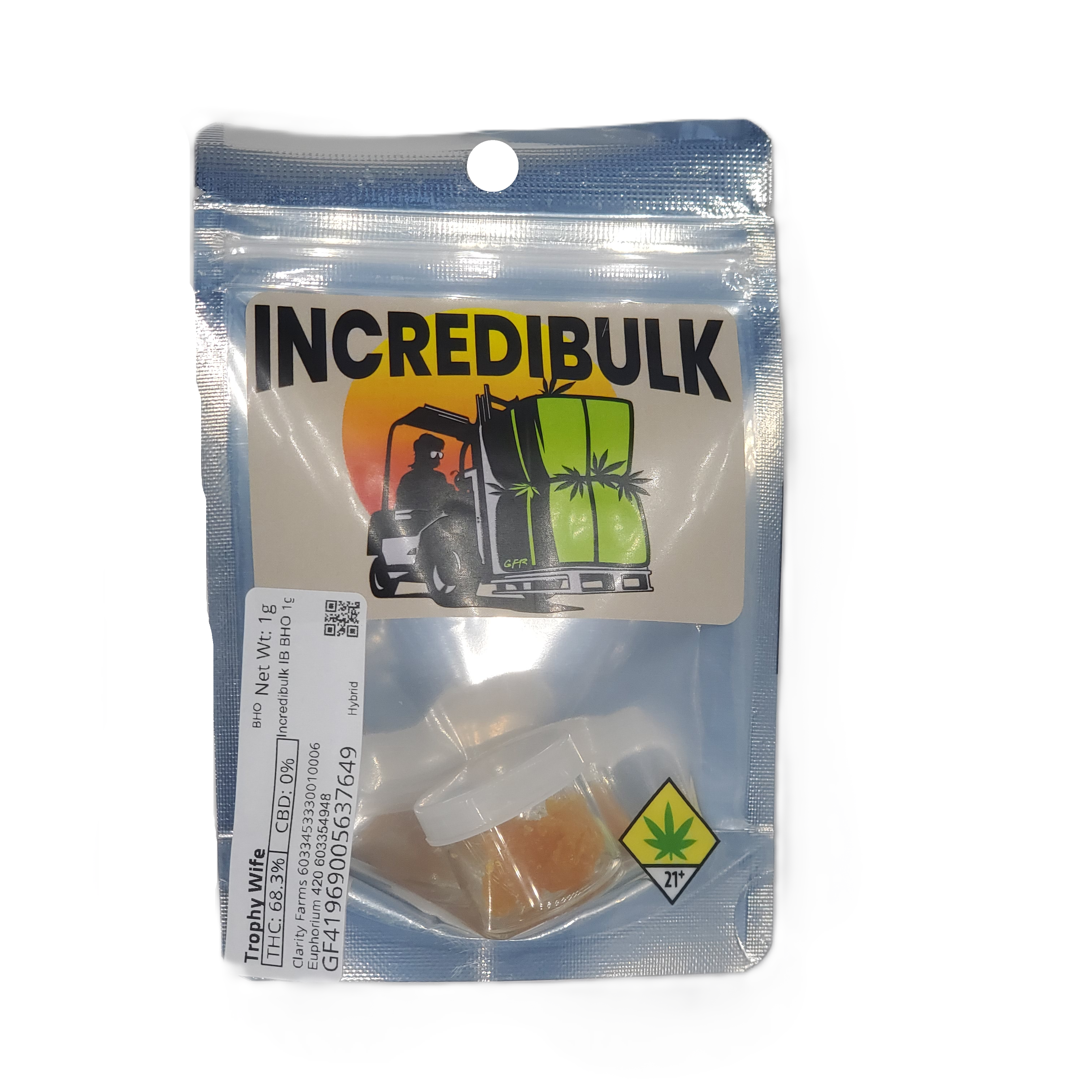 Photograph of product: Incredibulk CON Trophy Wife Hydrocarbon Extract 1g