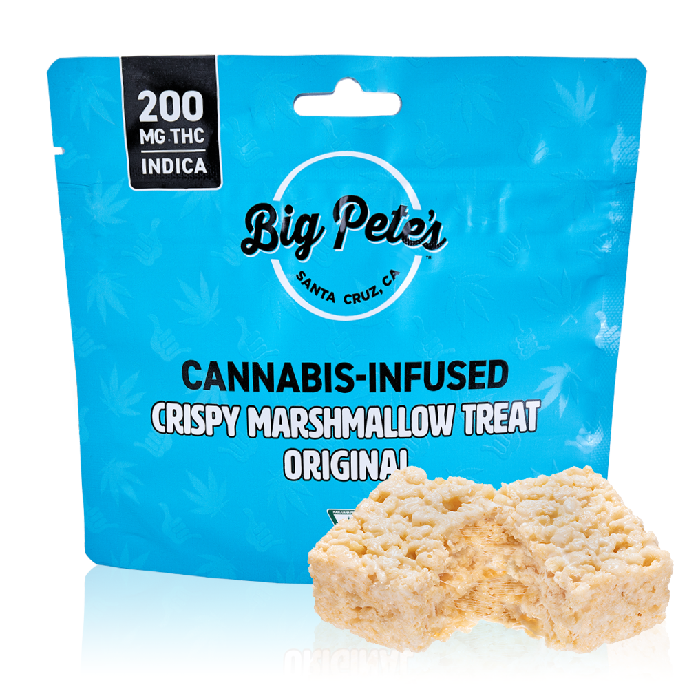 Photograph of product: Big Petes Treats - 200mg Crispy Treat - Original Oui'd