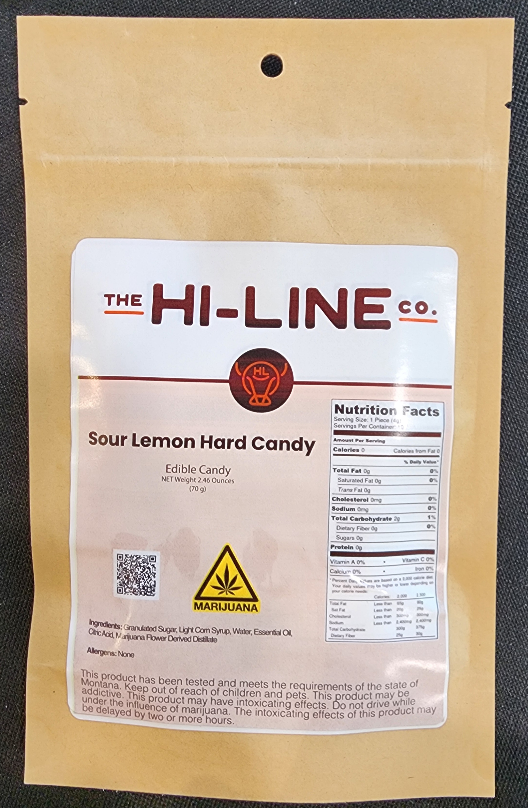 Photograph of product: 10pk Sour Lemon Hard Candies - The Hi-Line Co