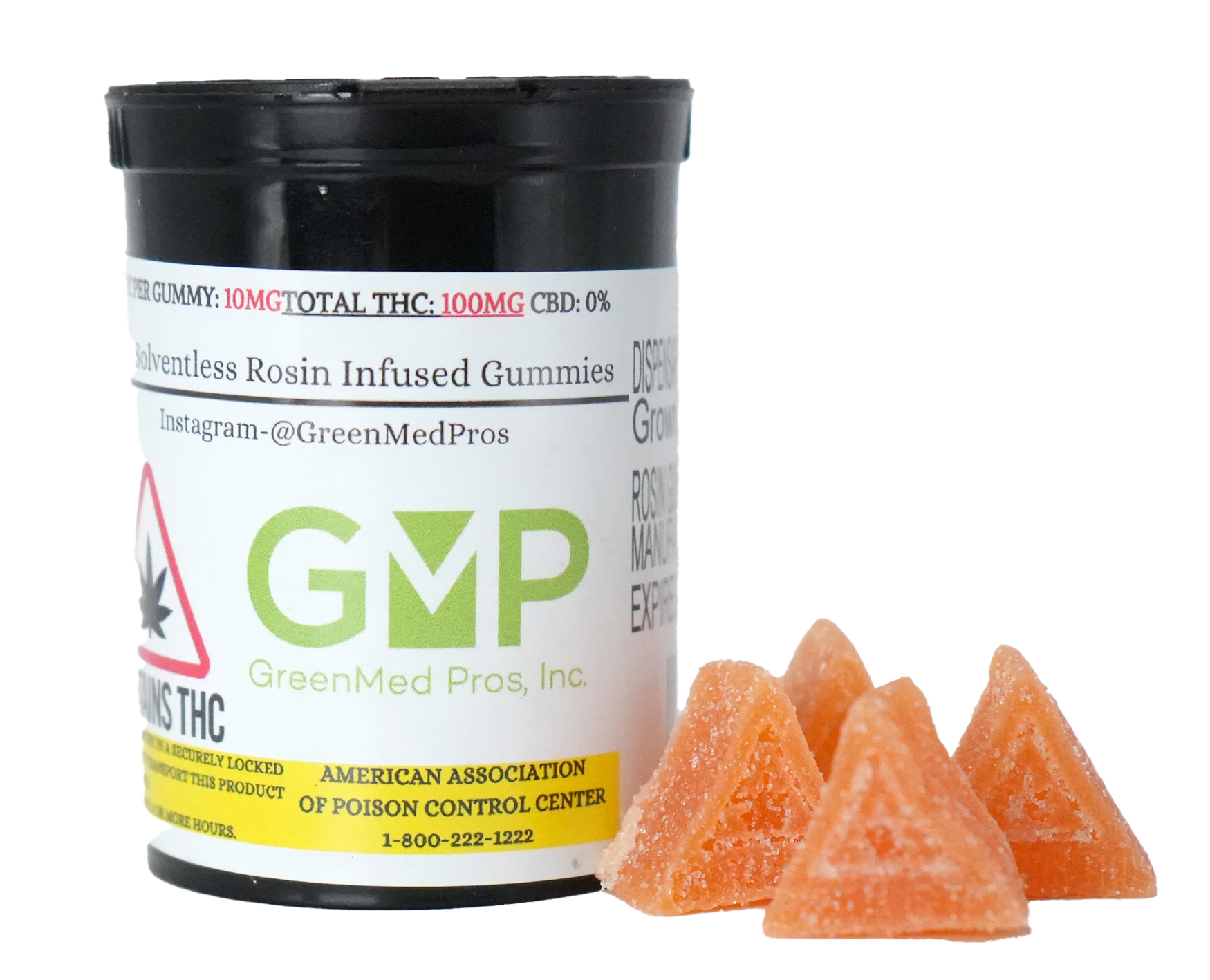Photograph of product: Pina Colada Sugar Free Live Rosin Gummies - 10mg 10pk - 10mg 10pk
