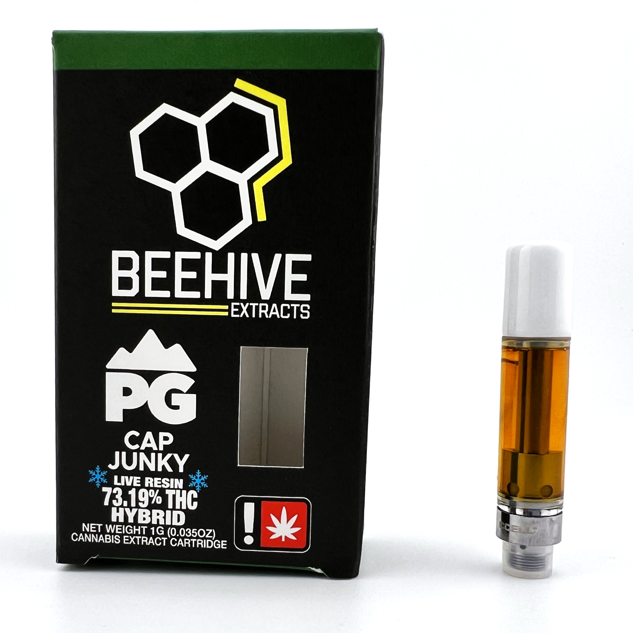 Photograph of product: Beehive Extracts 1g Cart | Cap Junky Live Resin