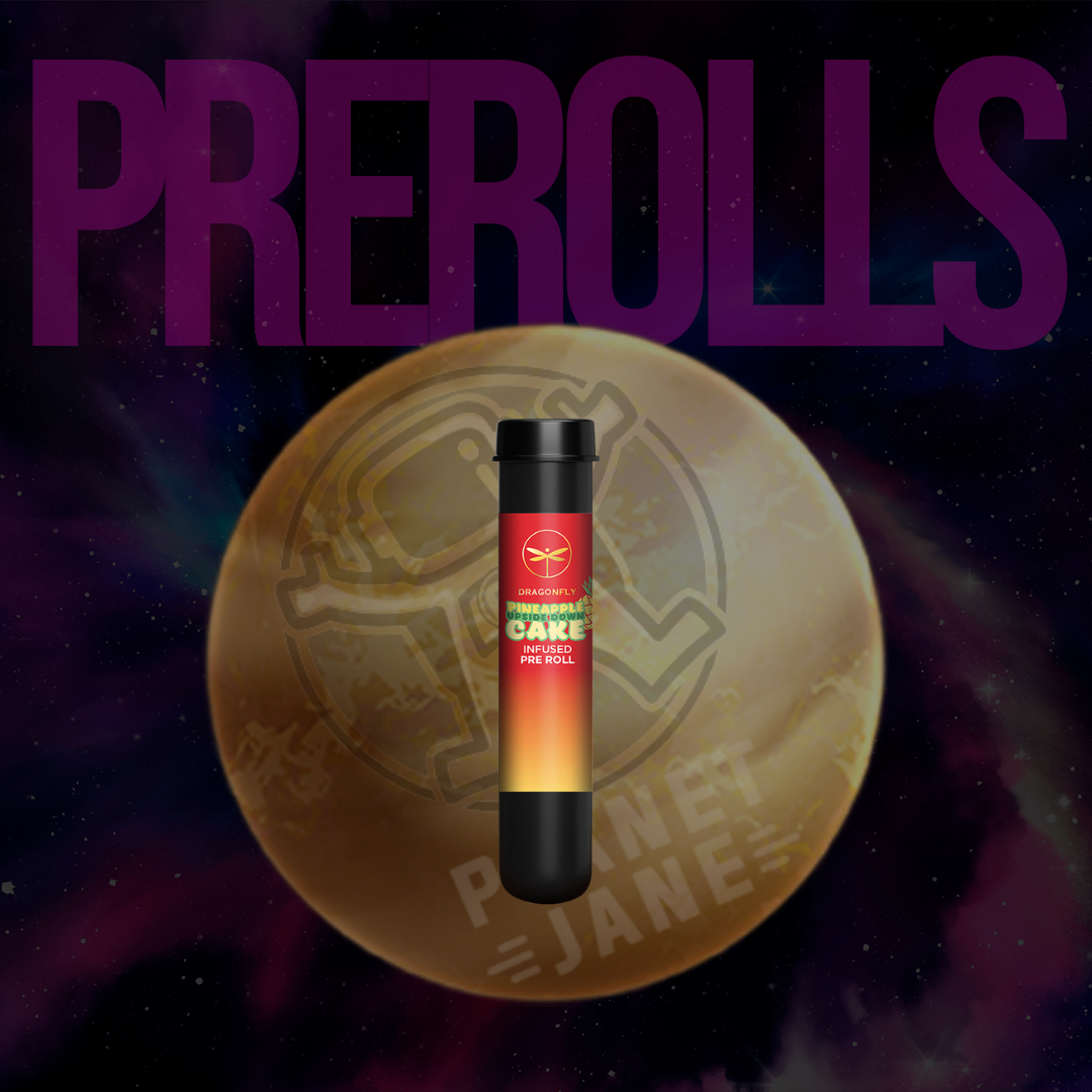 Photograph of product: Dragonfly - 1.25g Infused Preroll - Pineapple Upside Down Cake