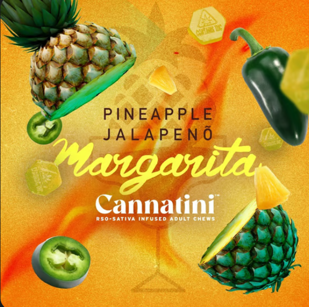 Photograph of product: Pineapple Jalapeno Margarita RSO Gummies | 20pk