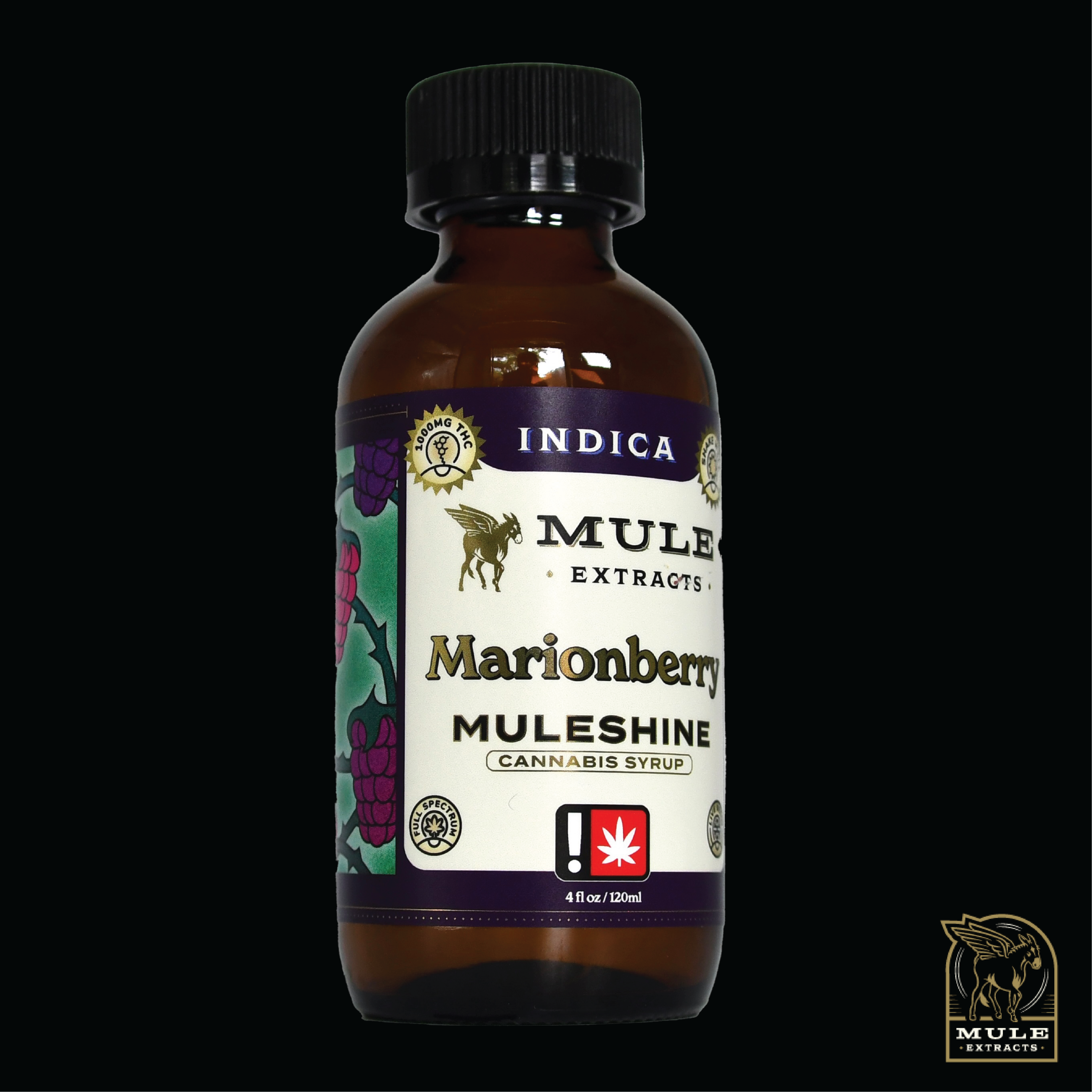 Photograph of product: Mule > Tinctures 1000mg > Marionberry Muleshine > Oui'd