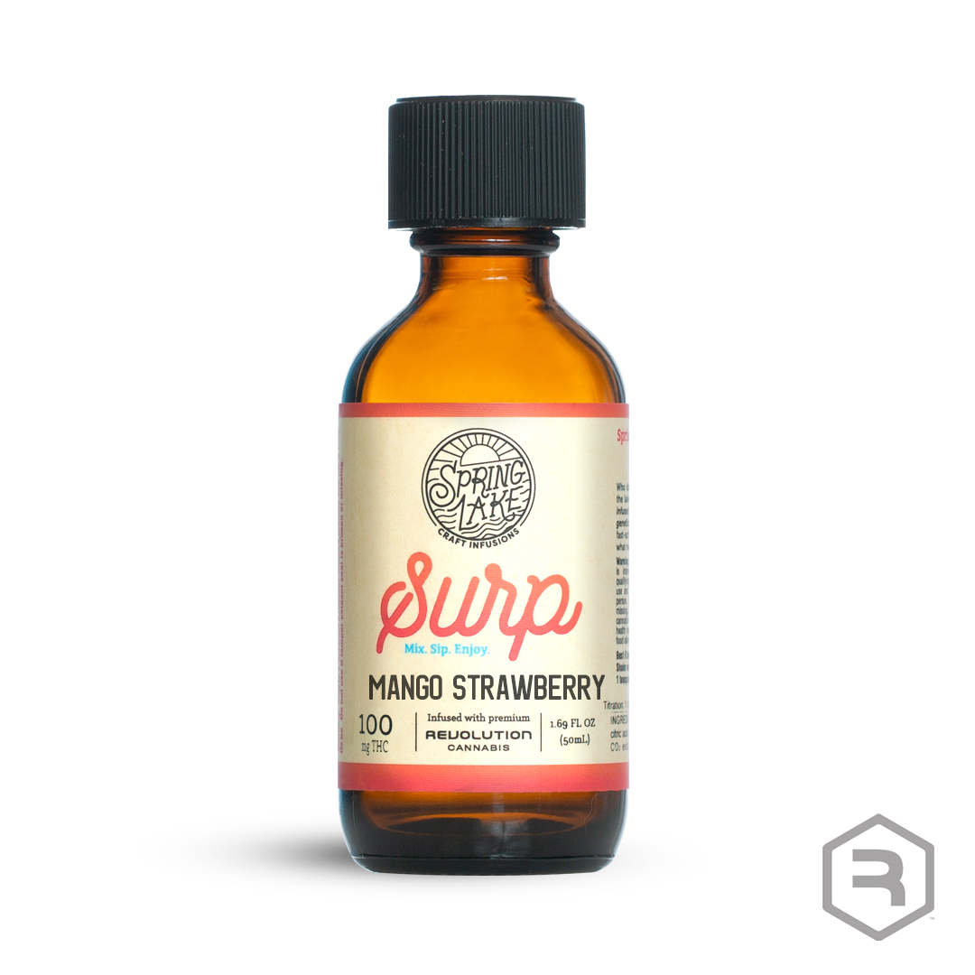 Photograph of product: Mango Strawberry | 100mg | 2oz Surp | Spring Lake