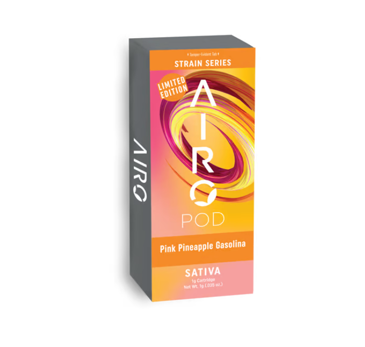 Photograph of product: AIRO Pod 1000mg: Pink Pineapple Gas