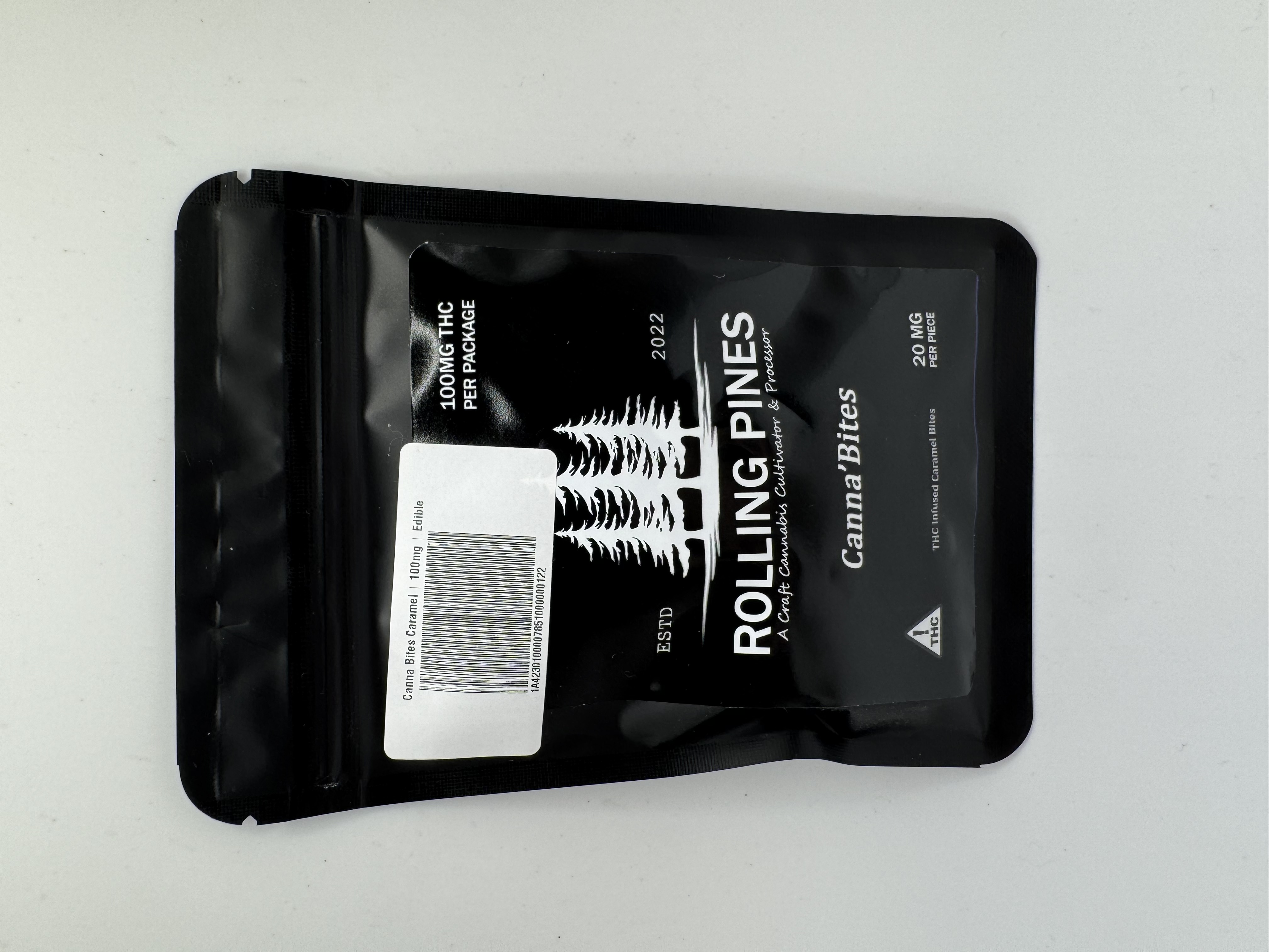 Photograph of product: Canna Bites Caramel | 100mg | Edible