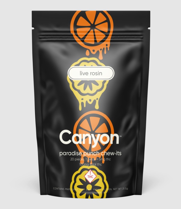 Photograph of product: Canyon Chew ITs - Paradise Punch (S) - Rosin Gummies 100mg