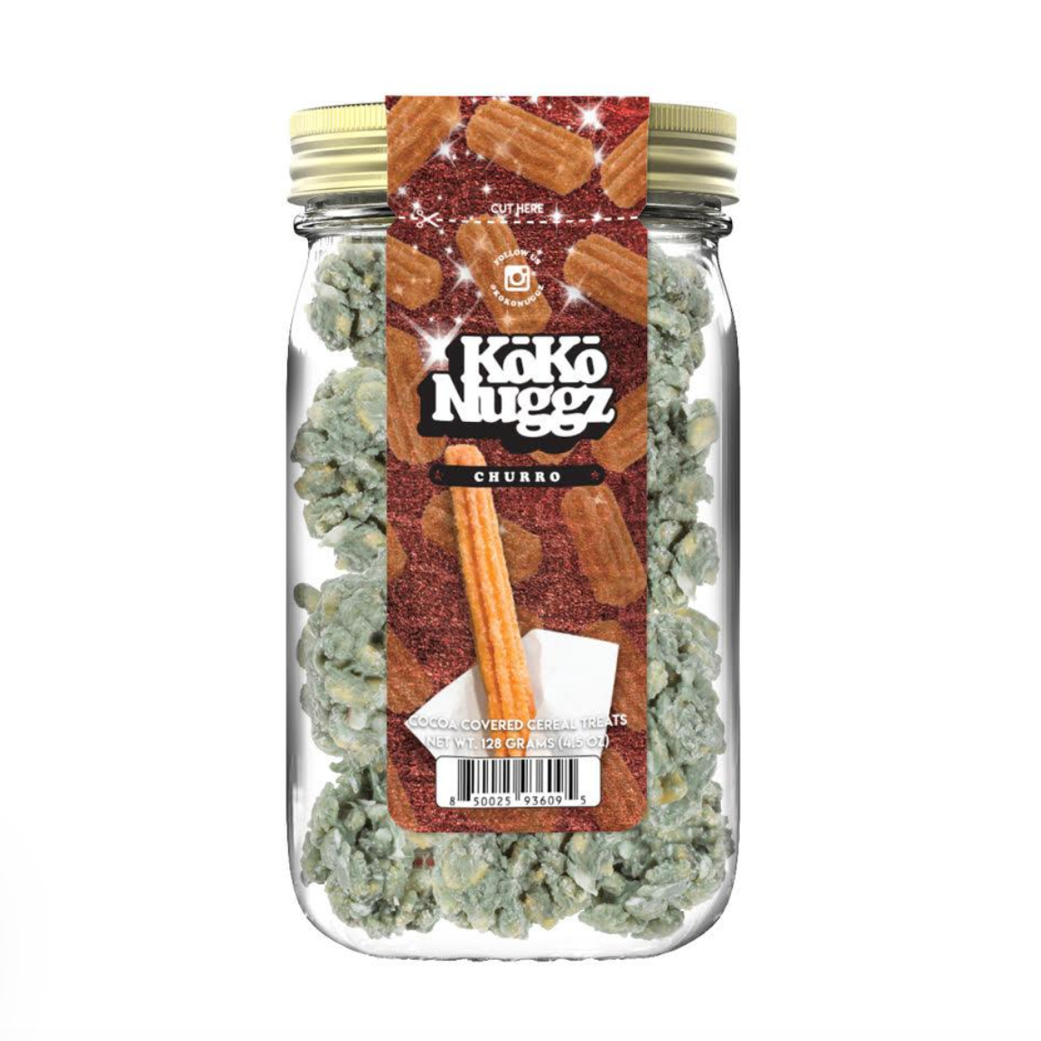 Photograph of product: Koko Nuggz | Crispy Treats | Churro | 100mg