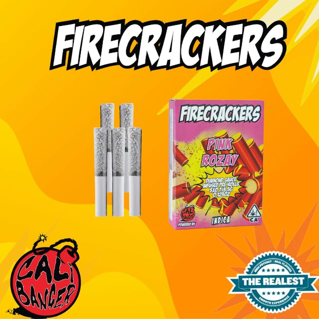 Photograph of product: Pink Rozay | 3.5g | 5 x 0.7 Infused Preroll Pack - 