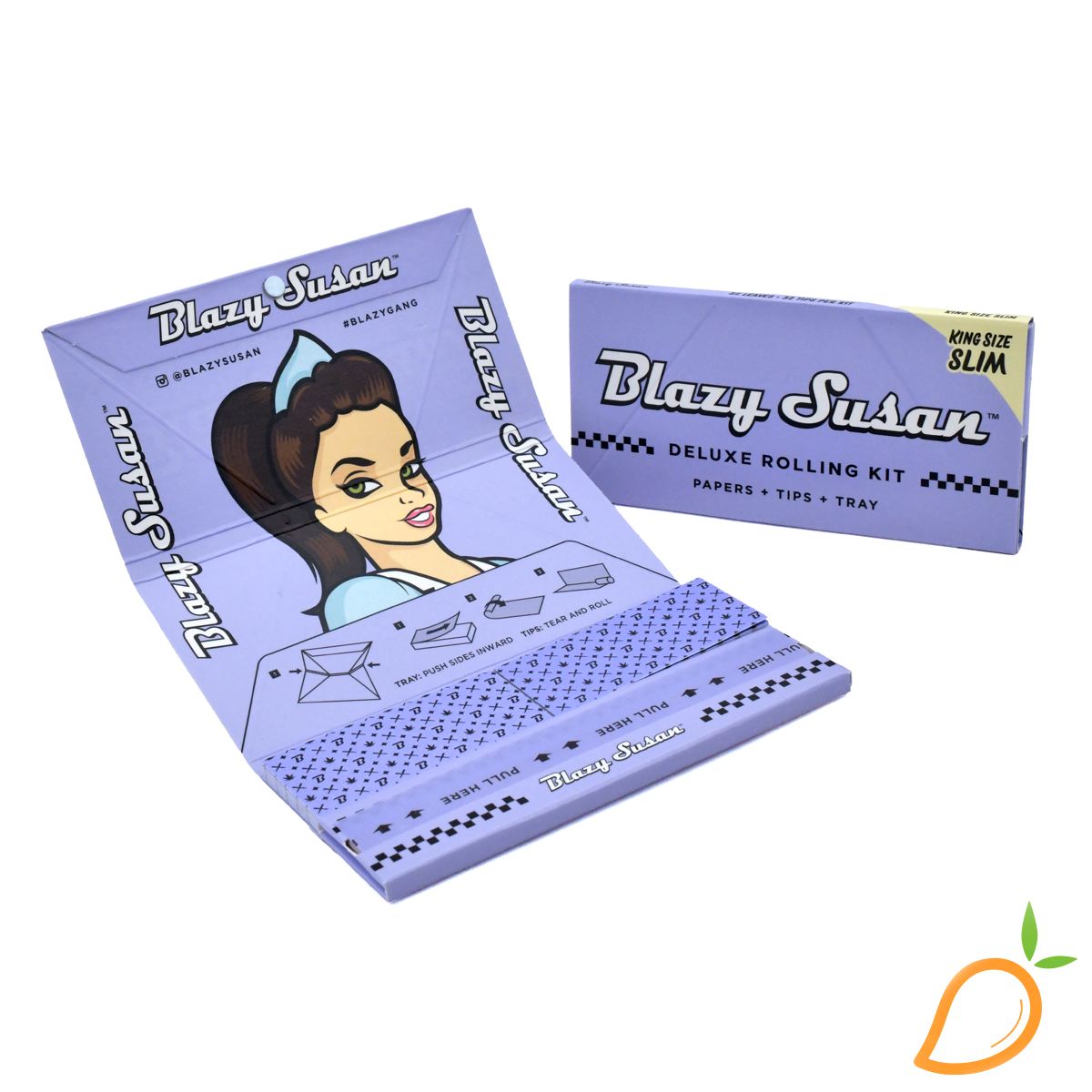 Photograph of product: Blazy Susan Purple Deluxe King Size Rolling Kit