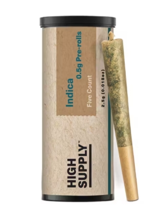 Photograph of product: CL High Supply PreRolls (Oui'd) - Kush Mints 2.5g (5pk)