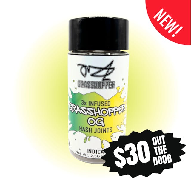 Photograph of product: Grasshopper - Infused Pre Roll - Grasshopper OG - 5ct - 