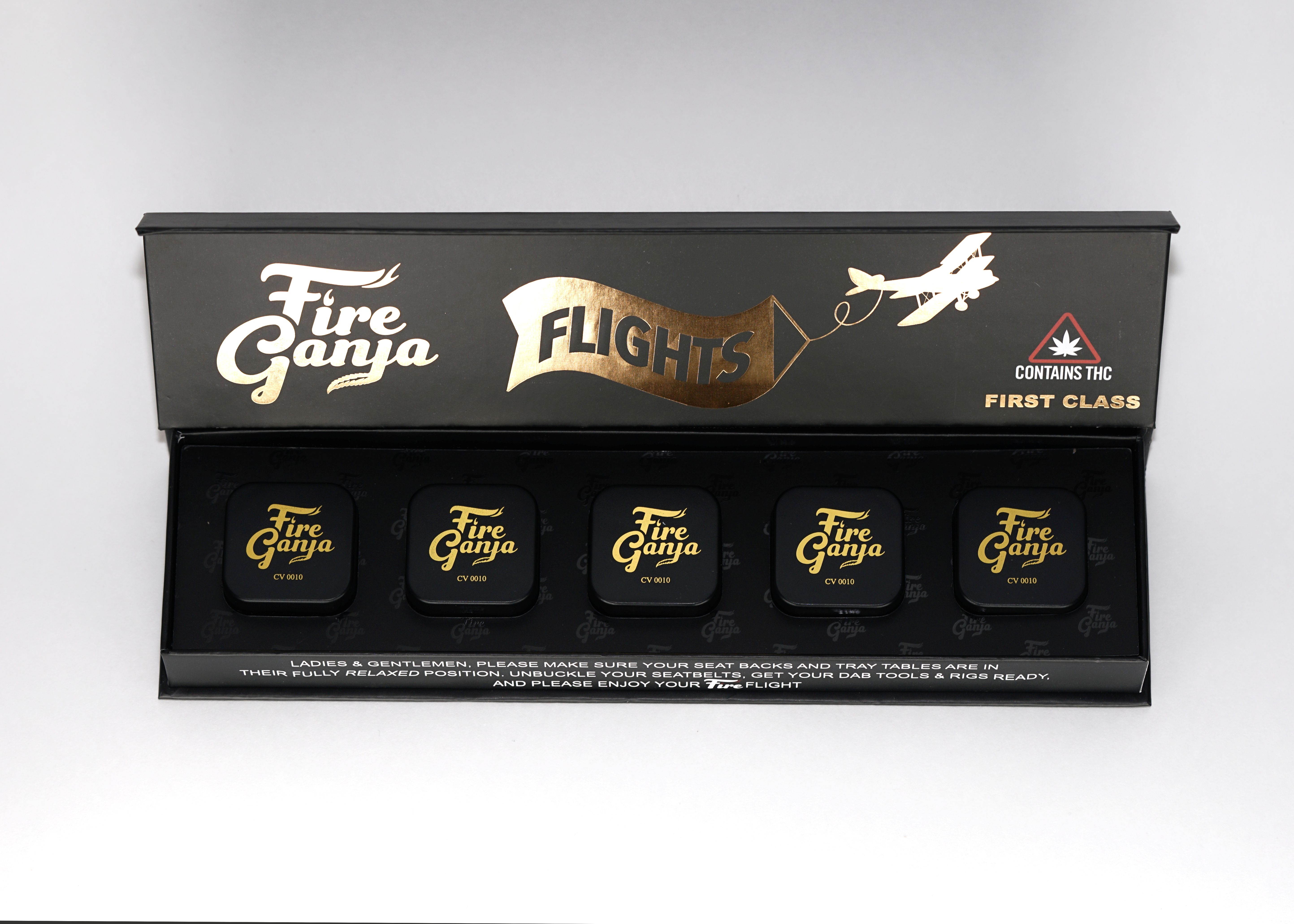 Photograph of product: First Class Live Rosin Flight | 2.5g