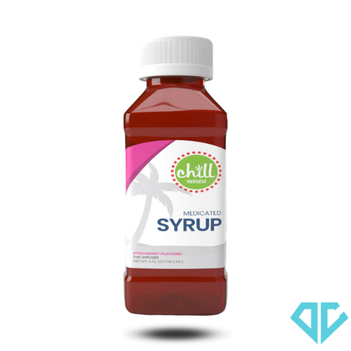 Photograph of product: Chill Medicated Strawberry Syrup 200mg