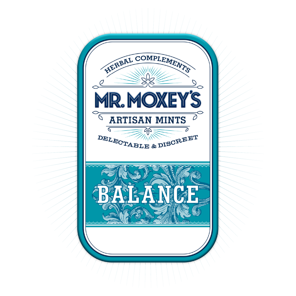 Photograph of product: Balance 1:1 Peppermint Mints (100mg CBD/100mg TH-oui)