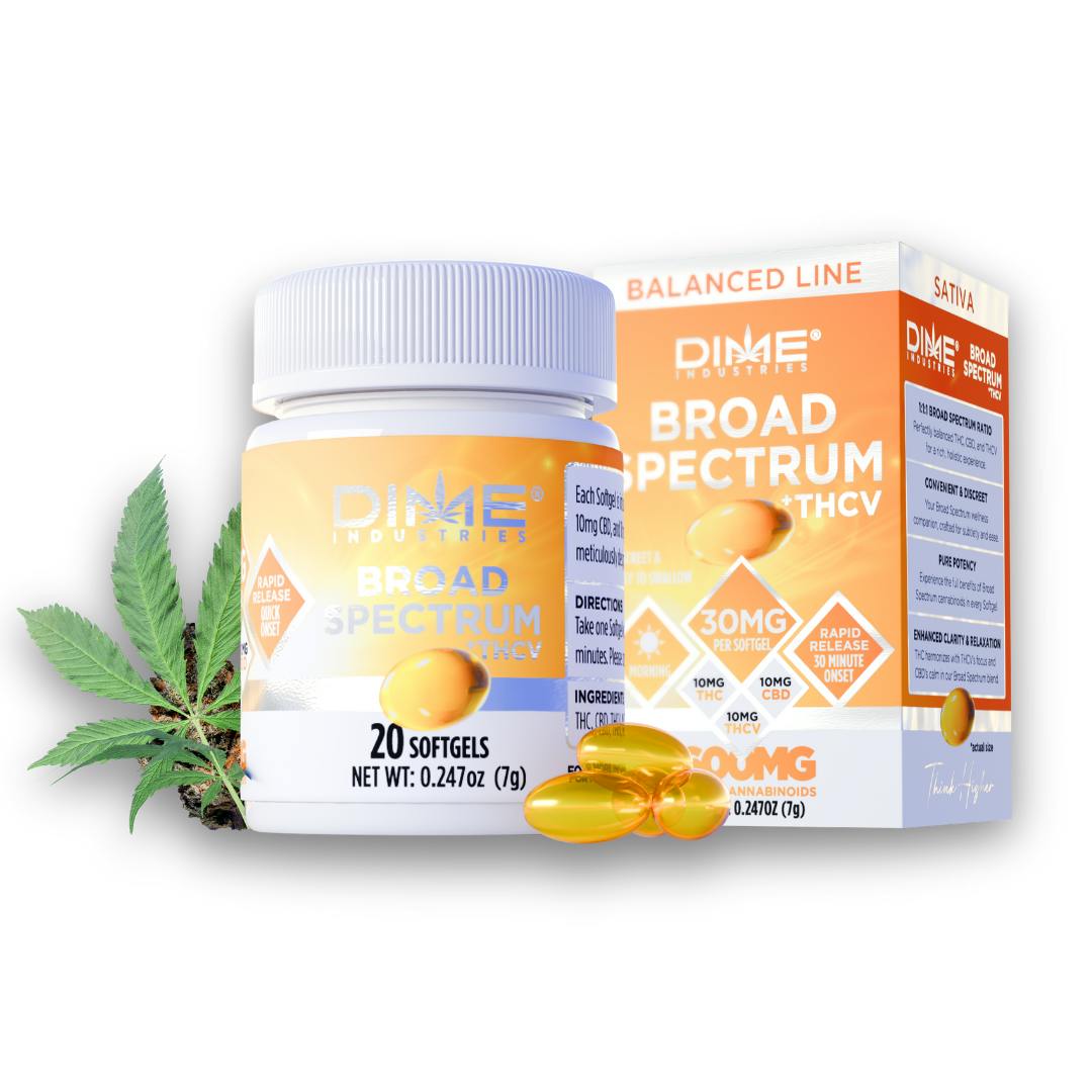 Photograph of product: Dime - Capsules - TH-ouiV Softgels "Morning" - 20ct - 600mg