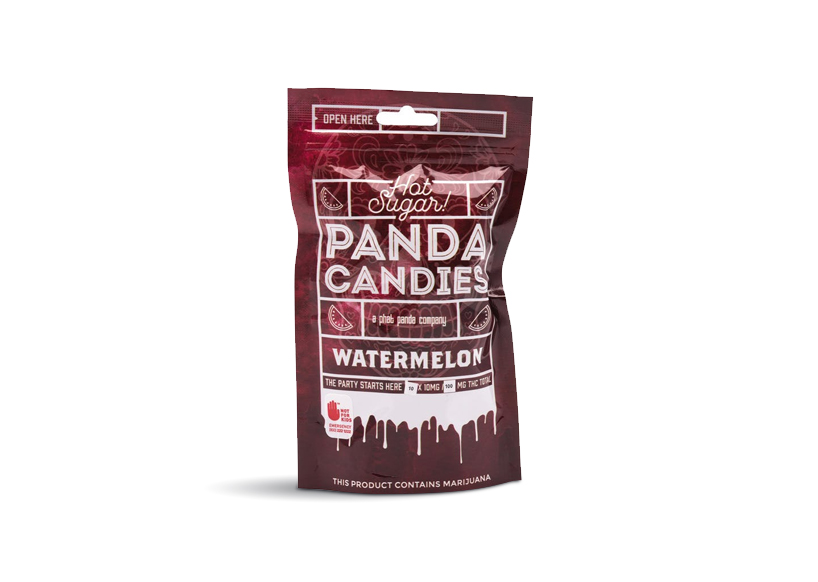 Photograph of product: Sour Watermelon Panda Candies