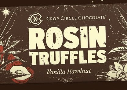 Photograph of product: Crop Circle Chocolate | Vanilla Hazelnut | Rosin Truffle 5pk