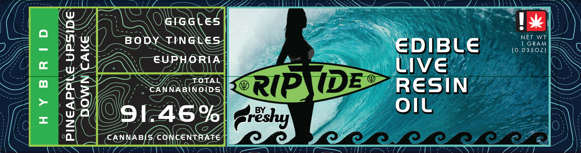 Photograph of product: Riptide RSO | Pineapple Upside Down Cake