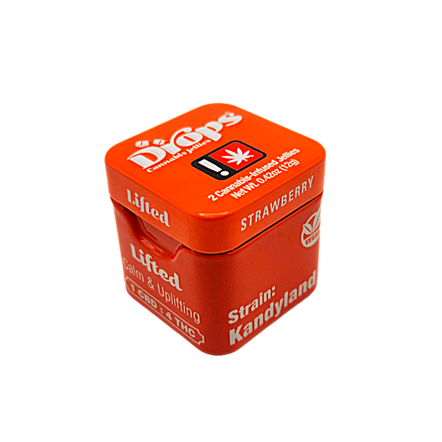 Photograph of product: Drops- 100mg Strawberry 1:4 Single