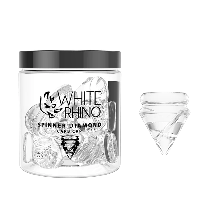 Photograph of product: White Rino Carb Cap Spinner