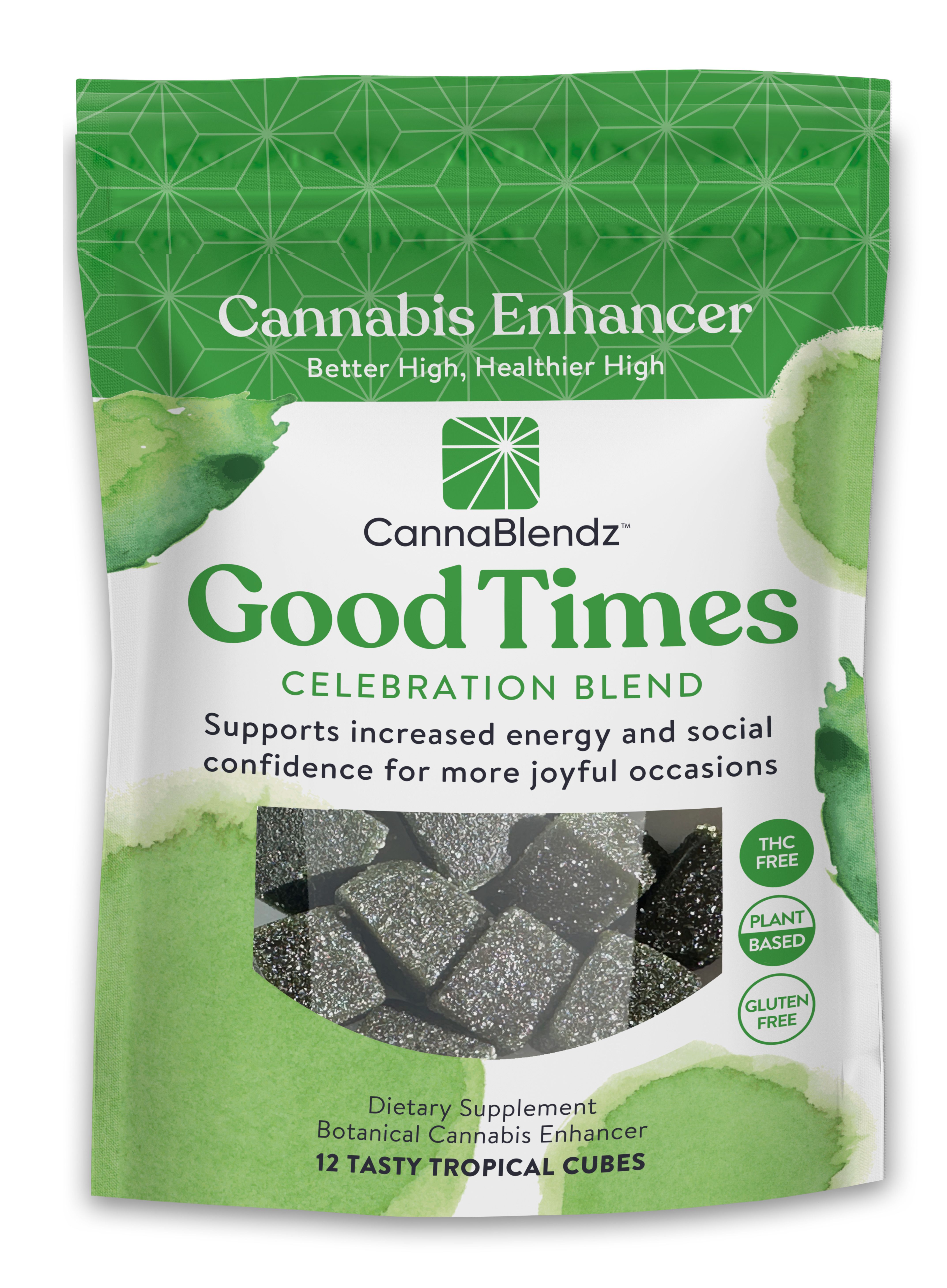 Photograph of Product: CannaBlendz | Good Times | Celebration Blend | THC Free | Gummies