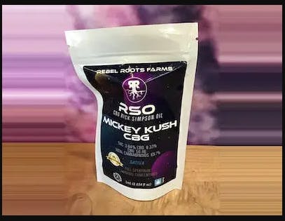 Photograph of product: RR RSO - Mickey Kush CBD/CBG